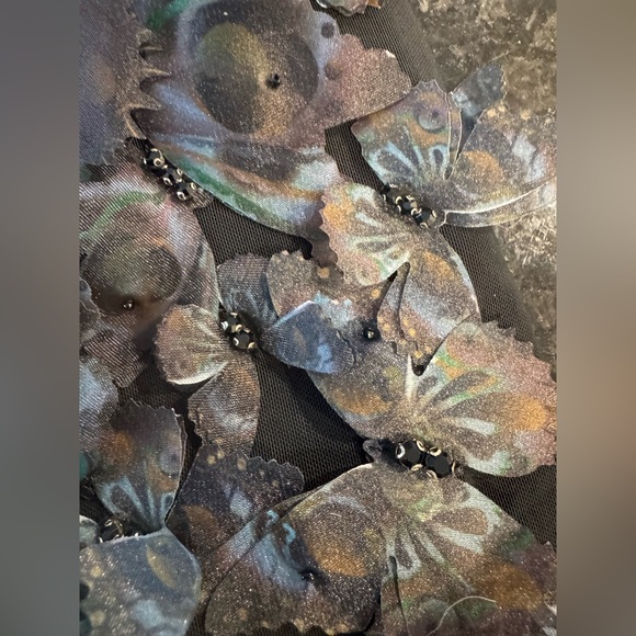 Cynthia Rowley Ombré Butterflies Organza Miniskirt Small NWT - Picture 11 of 11